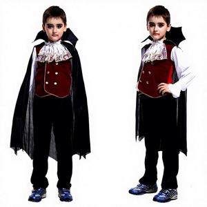 Costume de vampire d'Halloween pour garçons, déguisement de fête sur le thème de la télévision et du cinéma pour enfants - Product Image 1