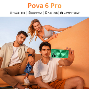 Oem pova6 Pro 7.3 inch <span class=keywords><strong>Android</strong></span> 14 5 gam TECNO điện thoại với Dual Sim thẻ 108mp phía sau máy ảnh decacore CPU thông minh di động bởi pova6 Pro - Product Image 6