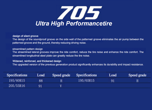 Pneu <span class=keywords><strong>31</strong></span>*10.5R15LT  195/60R15 Garantie 5 ans Pneus tout-terrain 4x4 DIAN 705 - Product Image 2