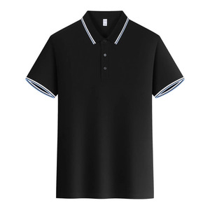 Custom Made Polo Shirt Quick Dry Short Sleeve Solid Color Polyester <b>Work</b> Wear Daily Use - Product Image 1