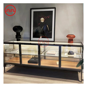 Ý Phong Cách Kính Hiện Đại Bằng Gỗ <span class=keywords><strong>TV</strong></span> Đứng Tủ Hợp Kim Nhôm Ẩn Khung Cho Phòng Khách Đồ Nội Thất Nhà - Product Image 6