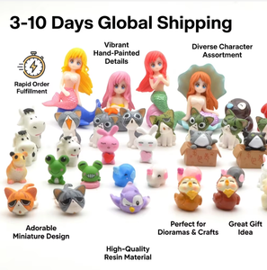 Giocattoli Kawaii per Bambini, Statuette di Fate per Casa delle Bambole, Sculture in Miniatura di Gatti, <span class=keywords><strong>Statue</strong></span> di Animali 3D in <span class=keywords><strong>Resina</strong></span>, Gatti Cartoon per il <span class=keywords><strong>Giardino</strong></span> - Product Image 2