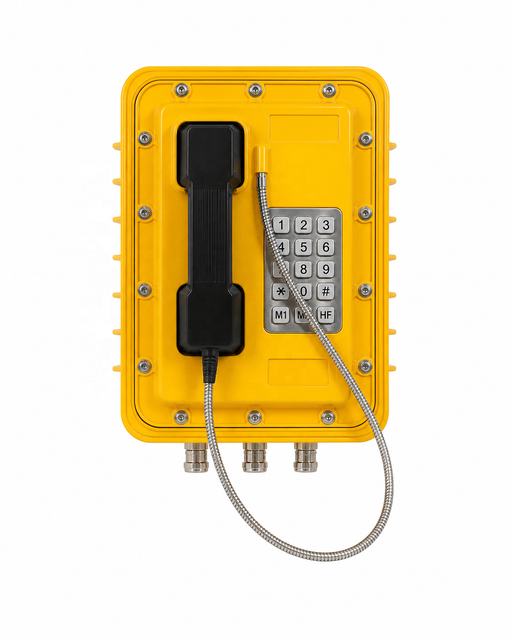 Low Profile Rugged Outdoor Phone for Defense Site Factory and Harsh Weather Use Waterproof Industrial Ex-plosion Telephone