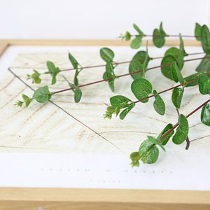 Feuilles d'eucalyptus artificielles Lichao, plante verte pour la décoration de la maison, mariage, accessoires de photographie en extérieur - Product Image 3