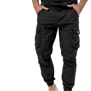 Men's Cargo Jogger Pants Elastic Drawstring Waist Lightweight Breathable Casual Hiking <b>Work</b> <b>Trousers</b> with Pockets - Product Image 1