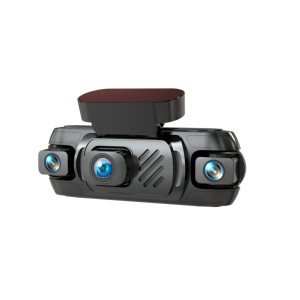Caméra embarquée 4 canaux avec écran 3 pouces, caméras avant 2K, latérales 1080P, Wi-Fi intégré, GPS, vision nocturne H265 et moniteur de stationnement - Product Image 5