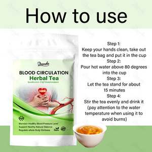 Thé Dromaka pour l'<span class=keywords><strong>hypertension</strong></span>, antihypertenseur pour le soutien cardiovasculaire, thé biologique stimulant pour la pression artérielle élevée - Product Image 4