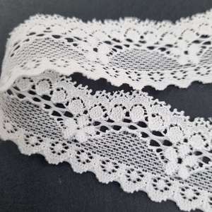 Encaje Elástico Floral Ligero de 3.3cm, Tela de Nailon y Spandex con Borde Festoneado, para Lencería y Ropa Interior - Product Image 5