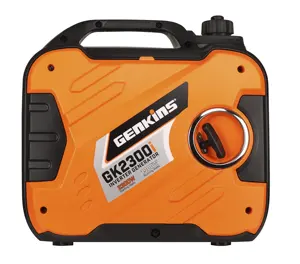 Générateur onduleur Genkins GK2300iS à vente rapide, 2300W, 79cc, 4 temps, refroidi par air, réservoir de carburant 5L, léger, conforme EPA, 50/60Hz, démarrage par lanceur, autonomie 7,5h - Product Image 1