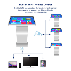 Chiosco multimediale all-in-one con terminale self-service interattivo multi touch screen capacitivo