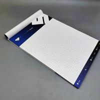 Bloc-notes personnalisé en gros avec logo, format A4, style professionnel simple, papier quadrillé, bloc-notes détachable, papier A4, bloc-notes imperméable