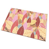 Tapis de porte noir en caoutchouc naturel antidérapant bon marché, tapis de porte d'extérieur pour animaux de compagnie