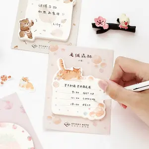 Manufacturer Customized Printing Cute Stationery Sticky Note Memo Pad