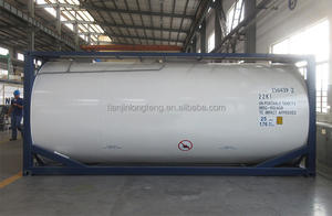 Contenedor de tanque ISO estándar ASME de gasolina diésel de petróleo crudo de 20 pies UN T4 para productos químicos peligrosos y ácidos - Product Image 2