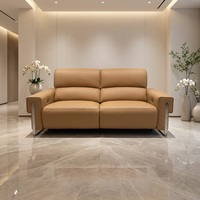 Luxuriöses Doppel-Elektrisches Liegesofa 2-Sitzer Elektrisch Verstellbares Sofa Stilvolles Design Komfortabler Sitz für Wohnzimmer Villa