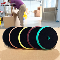 Disque de polissage de 5 pouces pour voitures avec revêtement céramique, disque de polissage sûr pour polisseuse DA