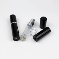 Échantillon gratuit de l'usine d'atomiseur de parfum rechargeable à fond plat portable en aluminium de 5ml