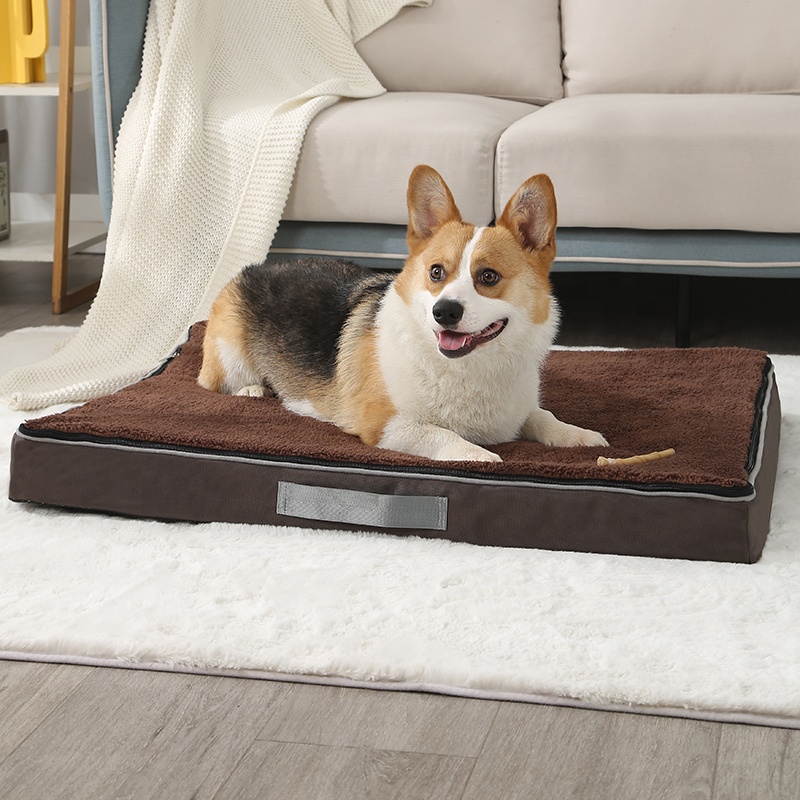 Modern Pet Camp Jumbo Bed Orthopedic Memory Foam Washable Removable Cover For Large Small Pet