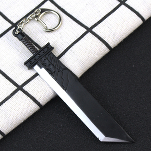 Juego Final Fantasy 7 <span class=keywords><strong>Cloud</strong></span> <span class=keywords><strong>Buster</strong></span> Sword Keyring Remake Sword Zack Fair Weapon Metal Pendant Fans Cosplay Jewelry - Product Image 3