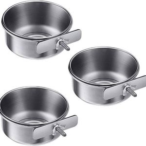Comedero para Pájaros, Loros y Periquitos, Pequeño, Anti-Mordidas, Móvil, con Taza de Agua - Product Image 1