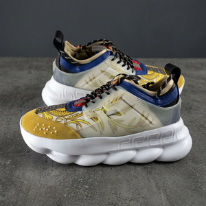 Dropshipping Luxury Retro Sporty High Top <b>Sneakers</b> Unisex Size Anti-slip Lace-up Shoes Men Women High Quality Casual Walking - Product Image 3