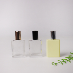 Bouteilles en verre multicolores de 10 ml, 15 ml, 30 ml, 50 ml, forme carrée plate, bouteilles roll-on en verre avec <span class=keywords><strong>bille</strong></span> roulante en acier inoxydable - Product Image 4