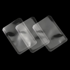 Sacs en plastique transparents givrés imprimés sur mesure, thermoscellables, petits, avec languette de suspension, mini-sacs refermables à fermeture éclair - Product Image 1