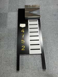 Buzón de correo residencial negro y gris vintage, buzón de correos duradero y elegante - Product Image 5