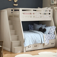 Lit superposé combiné sans bois, double sur grand lit, avec tiroirs de rangement, pour adolescents et étudiants, mobilier de chambre à coucher