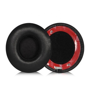 Almohadillas de Repuesto para Auriculares <span class=keywords><strong>Beats</strong></span> <span class=keywords><strong>Solo</strong></span> <span class=keywords><strong>2</strong></span>/<span class=keywords><strong>Solo</strong></span> 3 Inalámbricos, Piel de Cordero Suave, Mayor Grosor, Cancelación de Ruido - Product Image 2