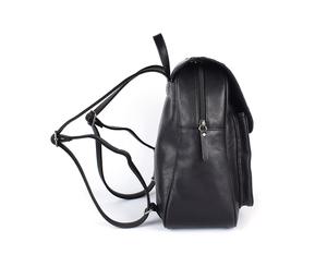 하이 퀄리티 여자의 검은 PU 가죽 배낭 대용량 유행 책가방 휴대용 레저 가방 - Product Image 2