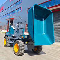 Le chargeur frontal de vente chaude roule le mini camion à benne basculante articulé par 4X4 avec le chargeur puissant de moteur diesel de KUBOTA