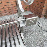 Barbecue Grill Asado Parrilla/Santa Maria/Argentin en Acier Inoxydable au Charbon de Bois de 40" avec Rôtissoire Robuste GK1000E2R
