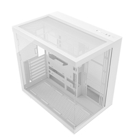 Popular ATX Mid Tower Gaming Computer Case for Desktop USB3.1 Removable Top Panel Aluminum Alloy Construction Tempered Glass