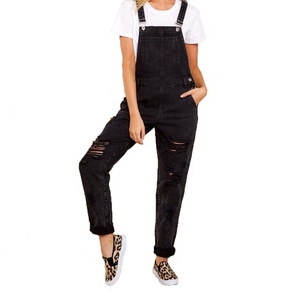 Jeans pour filles pas cher <span class=keywords><strong>Salopette</strong></span> <span class=keywords><strong>en</strong></span> <span class=keywords><strong>jean</strong></span> avec bretelles Combinaison Jeans pour femmes - Product Image 1