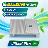 Accessoires de support solaire, blocs de support pour modules photovoltaïques, plaques de bordure, alliage d'aluminium, pour carport intermédiaire sur toit