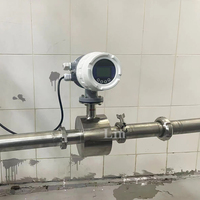Flowmeter Peralatan Pembuatan Bir 2 Inci 1.5 Inci 1 Inci Food Grade untuk Susu, Alkohol, dan Air dengan Tri Clamp Sanitasi