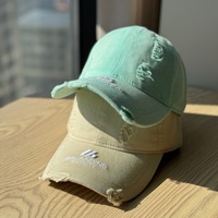 Casquette OEM délavée style Dad Hat, brodée, à calotte souple et large bord, avec lettres, pour hommes et femmes