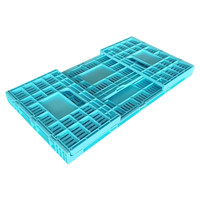 Conteneur pliable en plastique de haute qualité à 30 trous, empilable, pliable, pour le transport et l'emballage, caisses de transport durables, plateaux à œufs grillagés, paniers