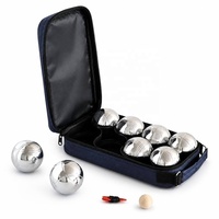 Ensemble de boules de pétanque professionnelles, 8 boules avec métal protégé contre la rouille et sac de transport, taille officielle, jeu de pelote à balle pour l'extérieur