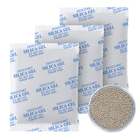 Vente en gros de 400 paquets de 50g de déshydratant minéral granulaire hautement absorbant et résistant à l'humidité, pureté de 99,8%, emballage ODM pour le caoutchouc et le plastique