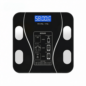 Pèse-personne intelligent rechargeable ORIGINAL avec écran LCD et plateforme en verre pour la maison - Product Image 1