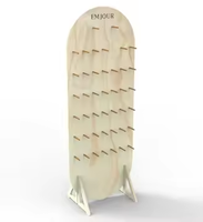 Présentoir personnalisé Apache pour autocollants, cartes postales, livres, badges et souvenirs en bois pour librairies et commerces de détail