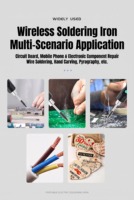 Soldador USB Inalámbrico con Pantalla Digital, Portátil, Recargable, 5V 15W, Mini Kit de Soldadura para Reparaciones, Bricolaje y Hogar