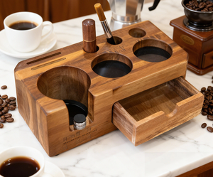 Support de Tamper à Café en Bois Multifonctionnel pour Porte-Filtre à Expresso avec Logo Personnalisé pour Accessoires de Barista – Vente en Gros - Product Image 4