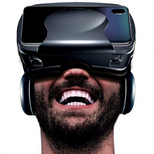 VRG Pro 3D VR Glasses With Blue Light Protection Virtual Reality Headset Android 5-7 Inch Phone Movie Gaming