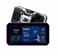 Écran sans fil Aoocci C9 Promax 6 pouces pour moto avec CarPlay et caméra embarquée avant et arrière 1080P pour la conduite à moto