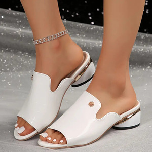 Nuovi <span class=keywords><strong>Sandali</strong></span> <span class=keywords><strong>Estivi</strong></span> 2026: Scarpe da Donna con <span class=keywords><strong>Tacco</strong></span> <span class=keywords><strong>Medio</strong></span> in Morbida Pelle, Moda Casual - Product Image 6