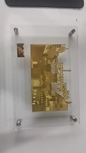 Jerusalem Brass Home Decoration Photo <strong>Frame</strong> Menorah Pure Copper <strong>Scripture</strong> Hebrew Words Decor Acrylic Decorations - Product Image 4