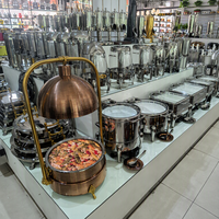 Ensemble d'assiettes rondes pour buffet - OEM Well Pan, capacité 6L, origine Guangdong